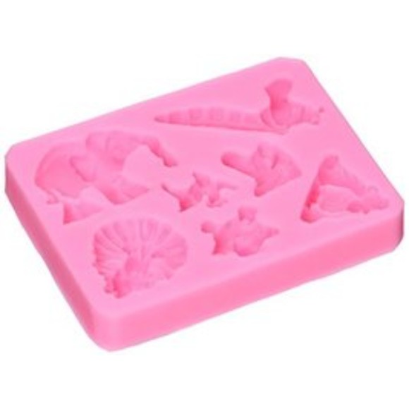 Longzang Animals Set F0313 Fondant Silicone Sugar Craft Mold Chocolate Eagle - Picture 1 of 1